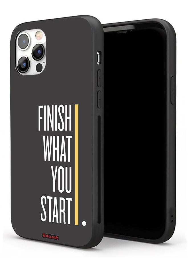 Tolwak Apple iPhone 11 Pro Max Protective Case Finish What You Start  - Image 1