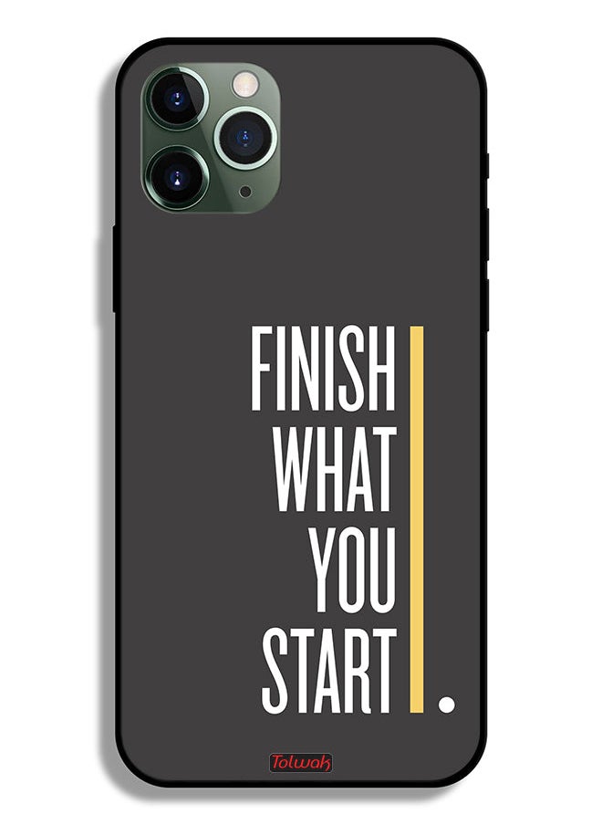 Tolwak Apple iPhone 11 Pro Max Protective Case Finish What You Start  - Image 2