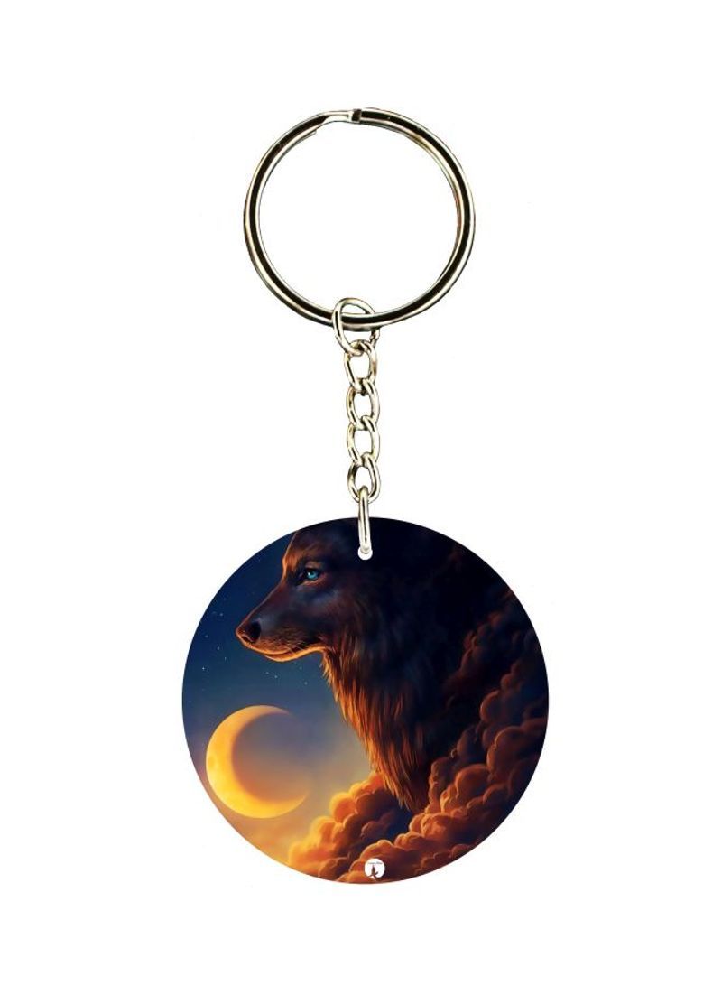 RKN Wolf Printed Pocket Keychain