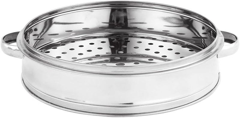 سلة بخارية من الفولاذ المقاوم للصدأ 304 مقاس 16 سم، طبق بخاري متعدد الطوابق للأرز والخضروات والوعاء - Image 5