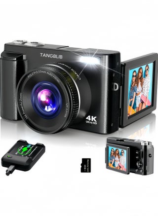 4K Digital Camera for Photography, 32GB TF Card, 48MP Autofocus Vlogging Camera for YouTube with 3'' 180°Flip Screen, 16X Digital Zoom Anti-Shake Compact Travel Camera - pzsku/Z6FCFFF8782D71C029B7EZ/45/1751273822/98967332-80df-485b-96c6-81b11d18ae5c