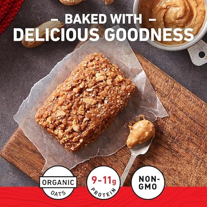 CLIF BAR - Crunchy Peanut Butter - Made with Organic Oats - 11g Protein - Non-GMO - Plant Based - Energy Bars - 2.4 oz. (18 Pack) - Image 3