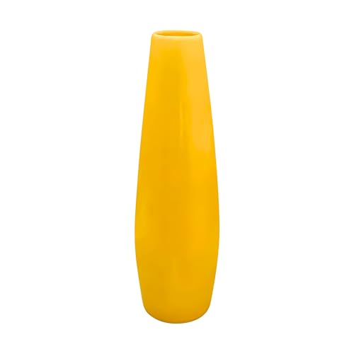 TREE MAISON CORONATING HOMES Vastu Yellow Vase | Height - 37 Cm | Weight - 800 gm | Decorative Vase | Showpiece for Home & Office | Vastu Decoration Item for Living Room Office | - Image 1