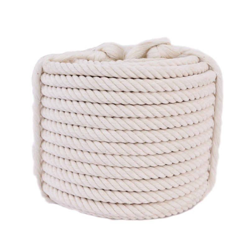 1OO Cotton Craft Rope 12 inch x 50 feet All Purpose Soft Natural Strong Cotton Rope Cord for Crafts Sporting Wedding DecoratingHanging Flower Baskets Beige