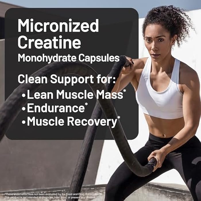 NatureWise Micronized Creatine Monohydrate Powder, 5000mg (5g) Per Serving - Creatine for Women & Men - Pure, Unflavored, Supports Lean Muscle Mass, Endurance - 100 Servings - Image 2