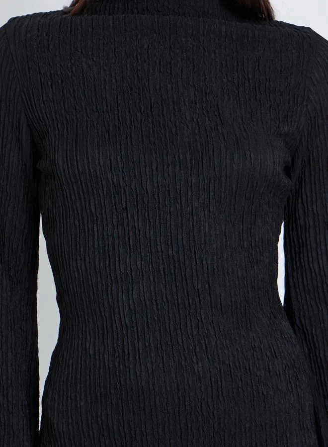 Take Two Take Two Women Solid Long Sleeve Bodycon Maxi Dress