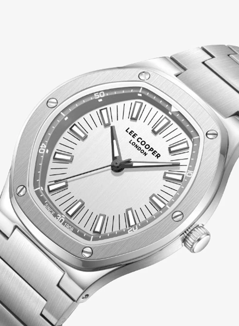 Lee Cooper Men's Analog Display Watch With Silver Metal Strap - LC08145.330