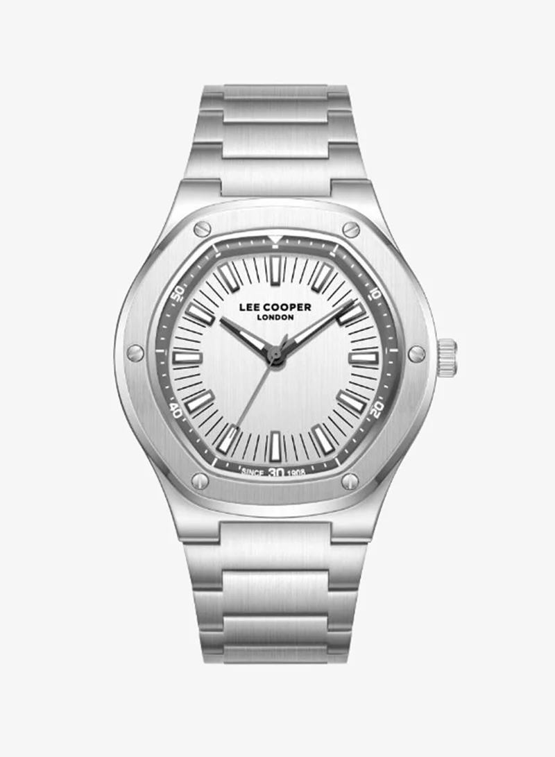 Lee Cooper Men's Analog Display Watch With Silver Metal Strap - LC08145.330