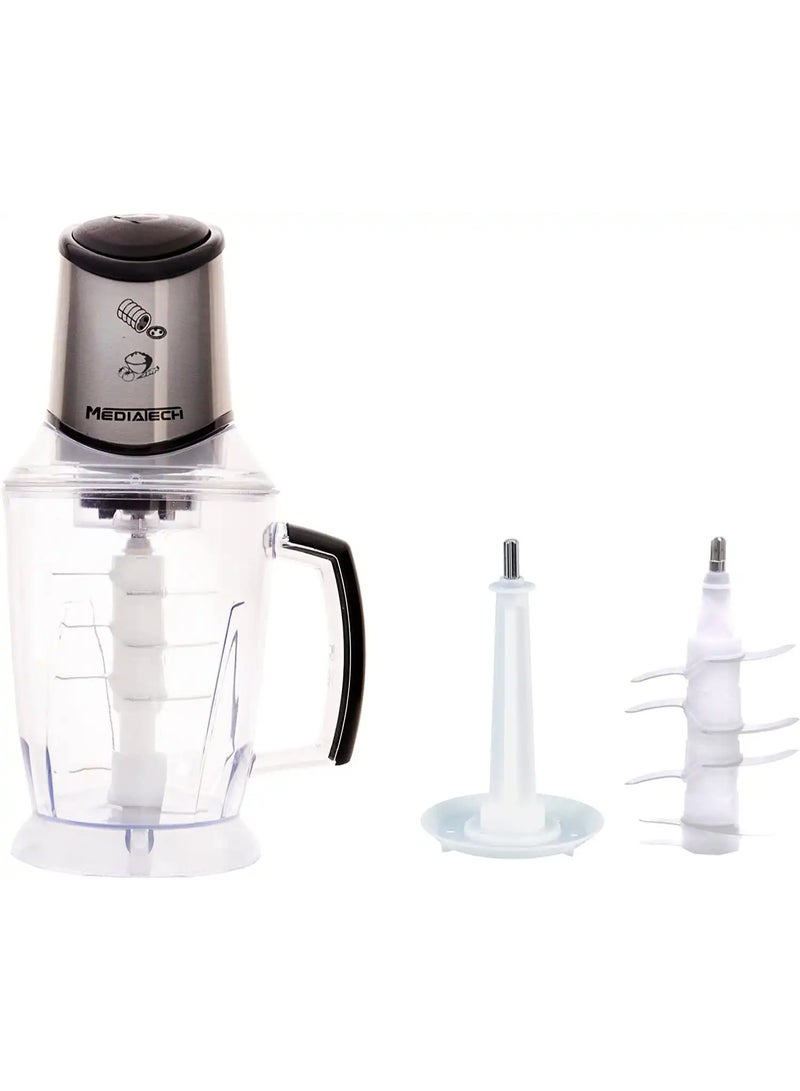 ميديا تك كبة، 800 وات، MT-CR50 - اسود فضي