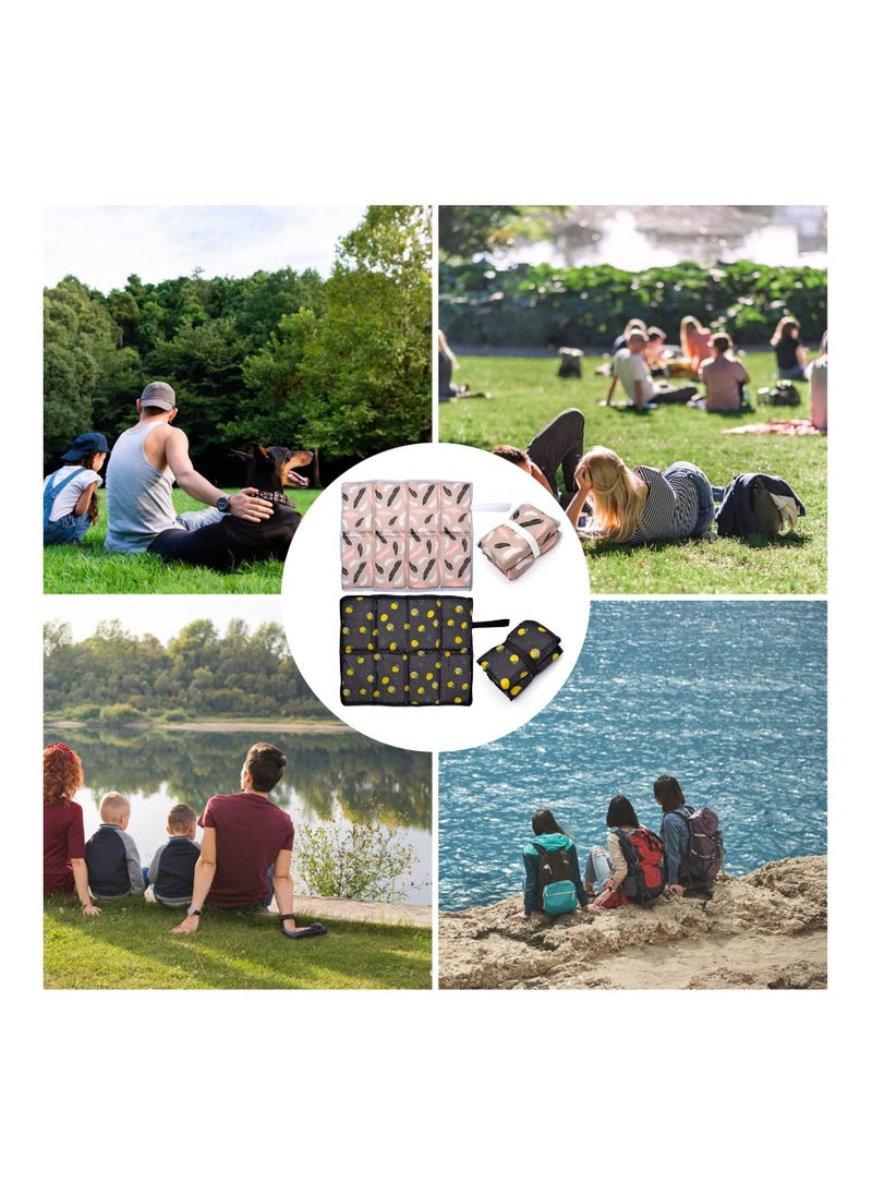 Generic - Folding Sit Mat, Camping Cushion, Portable Foam Sit Mat, Thermally Insulated Outdoor Seat Cushion,  2 Pieces Waterproof Sitting Mat, Camping Cushion for Take Away, for Walking, Hiking, Picnic - Image 1