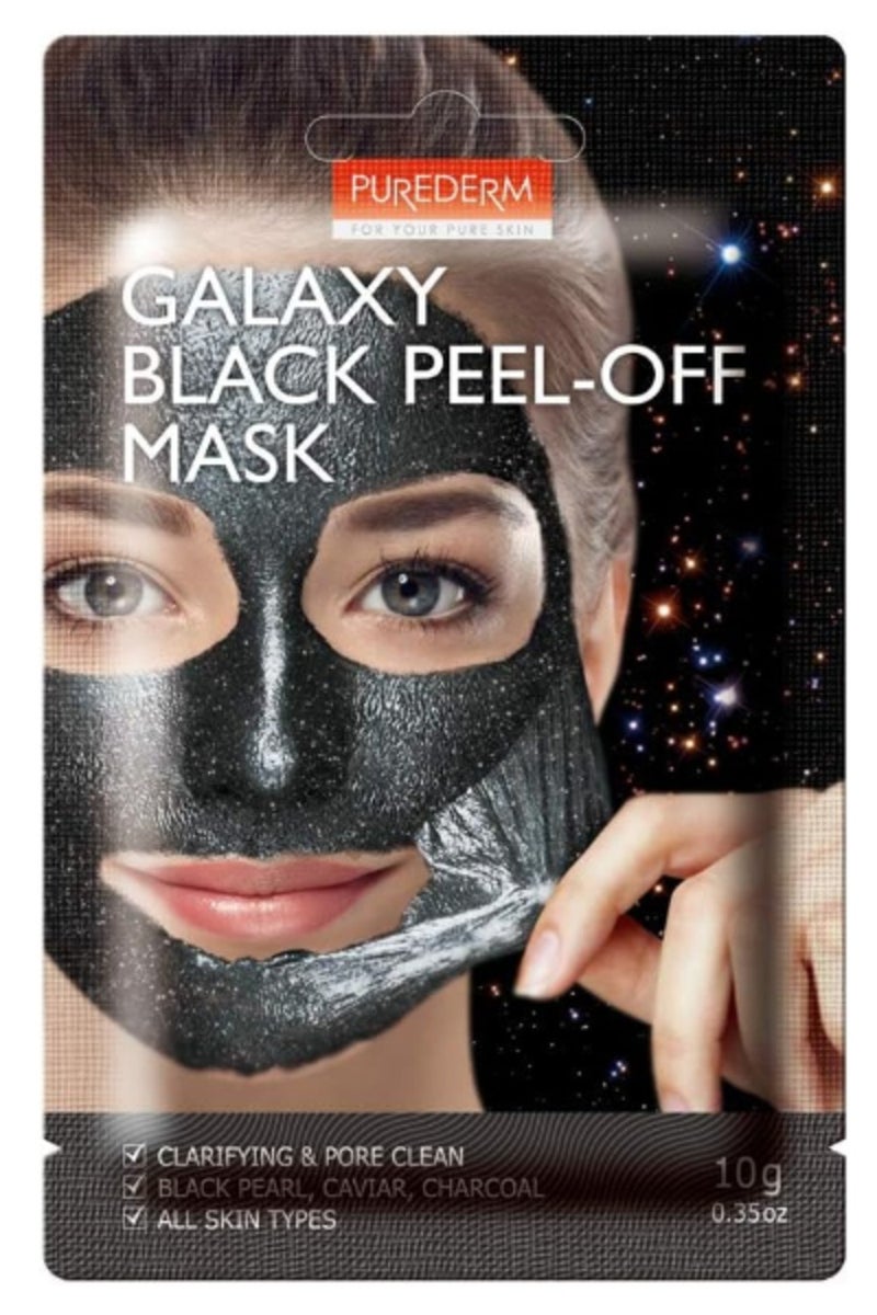 بيور ديرم ماسك الوجه جالاكسي الأسود لتنظيف المسام - قطعة واحدة 10 جرام