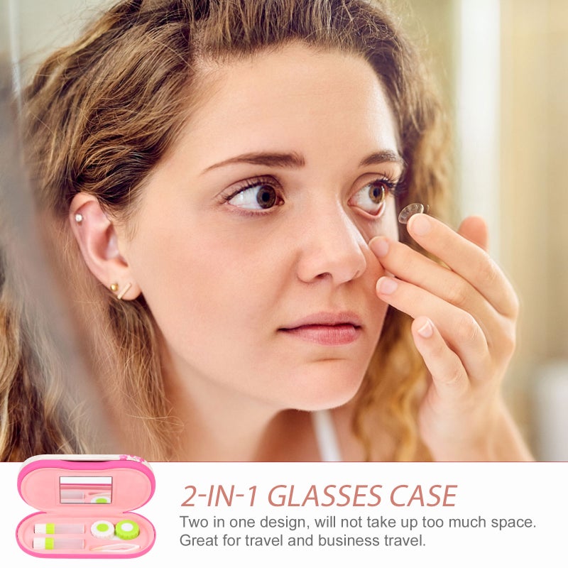1 Set of Outdoor Eyeglass Case Portable -lens Case Household Eyeglass Box - Image 4