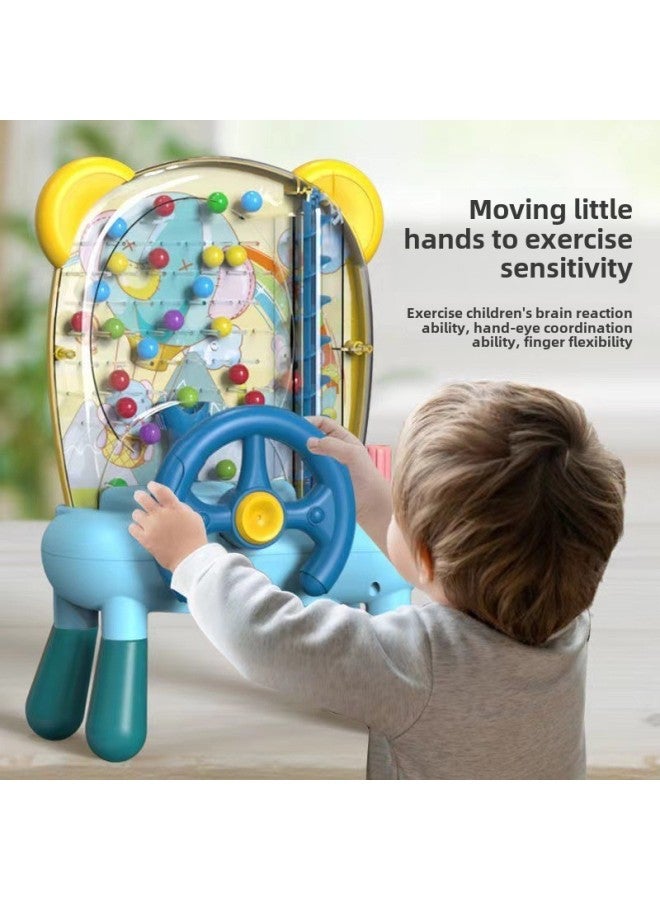 Children's Pea Pickup Machine Table Game Toys Parent-Child Interactive Mindset Training Early Education Thinking Pickup Machine Educational Toys-Color:Electric Sound And Light Ball Receiving Machine With Feet + Battery 】 - Image 3