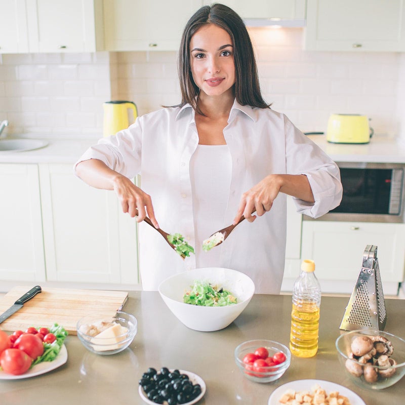 HANSGO Small Wooden Spoons, 6PCS Small Soup Spoons Serving Spoons Wooden Teaspoon for Coffee Tea Jam Bath Salts, 6" - Image 5