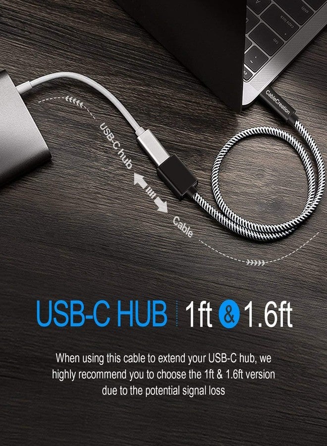 CableCreation USB C Extension Cable (USB 3.2/10Gbps), 3.3FT USB 3.1 Type C Male to Female Extension Cable, Support 4K Video Audio Transfer, Compatible with MacBook Pro, Note 8, Galaxy S23, 1M/Black - Image 3