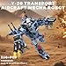 Loyratche Transforming Mech Robot Building Blocks Set 4 Types of Destroy Warrior City Mecha Action Figure with Weapons Cool Creative Robots Toys Gift for Adults 1463 PCS - Image 4