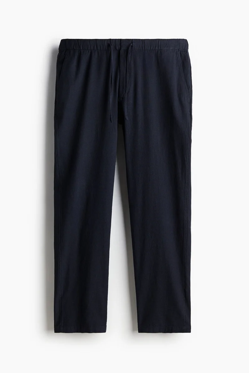 H&M Regular Fit Linen-mix trousers