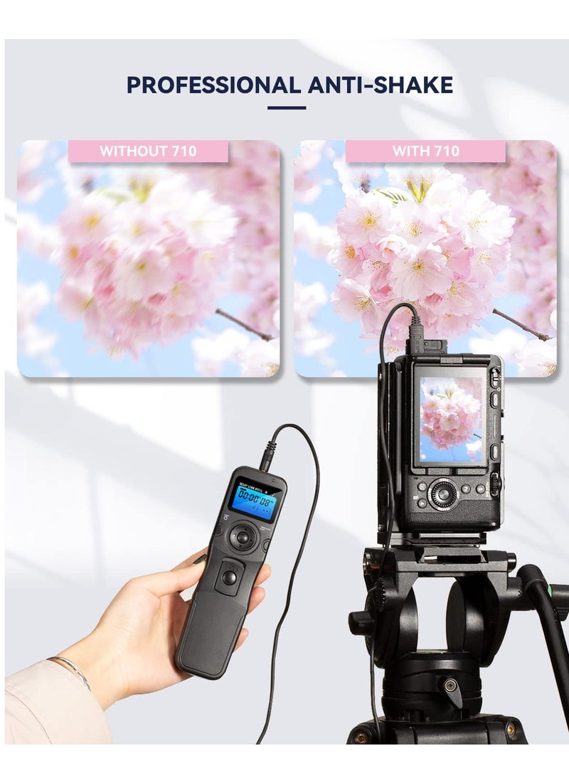 Digital Timer Remote Shutter Release Trigger Intervalometer for Canon EOS Rebel T6 T7 80D 70D 60D 60Da 77D T7i T6i T6s SL2 SL1 T5 T3 T5i T4i T3i T2i EOS R M6 M5 Cameras