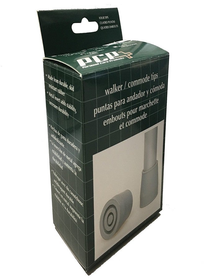 PCP Replacement Walker or Commode Tips, 7/8 inch / 2.2 cm Diameter (Black, Set of 4) - Image 3