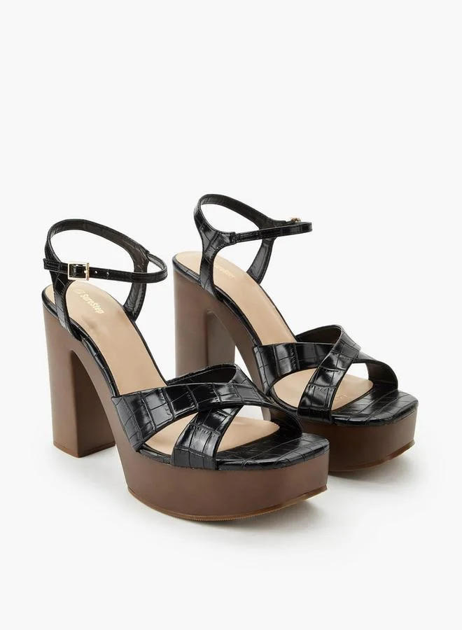 شور ستيب Women Platform Heel Sandals
