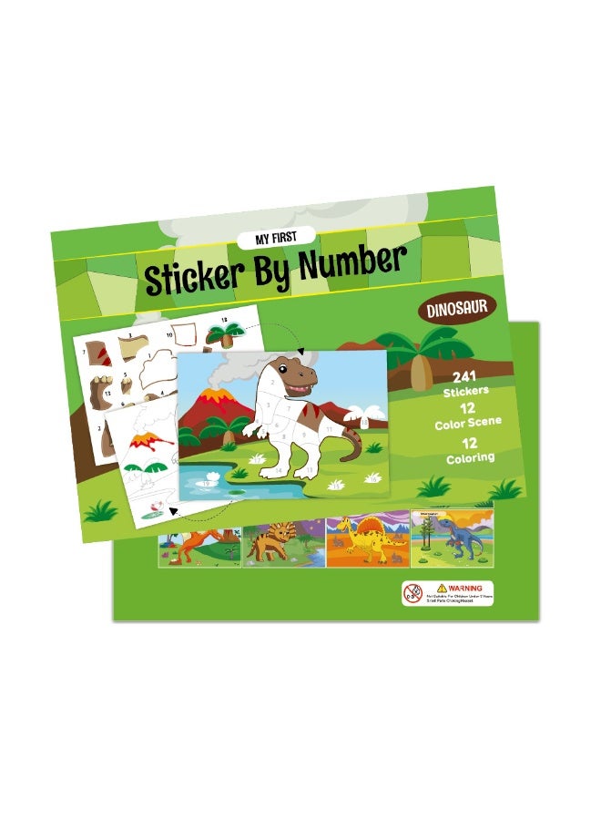 كتب ملصقات قابلة لإعادة الاستخدام للأطفال من 2 إلى 4 سنوات، موضوع الديناصورات والحيوانات، كتب ملصقات أنشطة عيد الهالوين للفتيات والأولاد، كتب ملصقات قابلة للإزالة للسفر، ألعاب تعليمية للأطفال، هدايا.