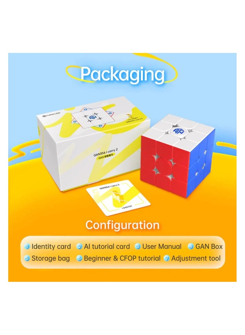 GAN 356 i Carry 2 UV - Intelligent Smart Bluetooth Cube - Compatible with Cube Station App