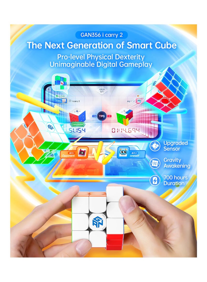 GAN 356 i Carry 2 UV - Intelligent Smart Bluetooth Cube - Compatible with Cube Station App