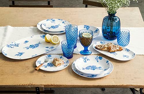 TarHong Abode Homewares Hobnail 20 oz Durable Acrylic Jumbo Drinking Glasses ShatterResistant and DishwasherSafe IndoorOutdoor Drinkware for Water Iced Tea Juice and Cocktails Cobalt Blue Set of 6 - Image 3