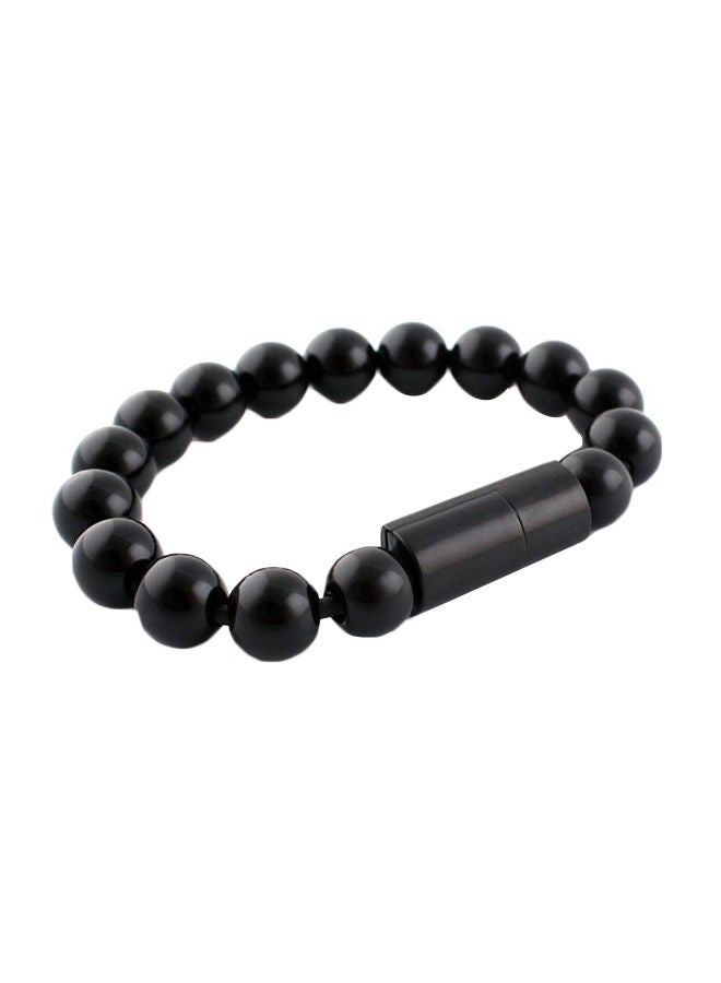 NIBEMINENT Data Sync Charging Cable Bracelet For Apple iPhone 5/5c/5s/6 Black  - Image 1