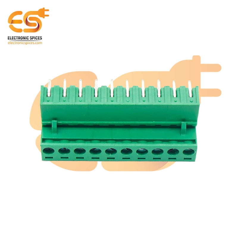 Electronicspices موصل كتلة طرفية قابلة للتوصيل للذكور والإناث 10 دبابيس 5.08 مم - زوج من 5 (2EDGR-5.08-10p و 2EDGK-5.08-10p) - Image 2