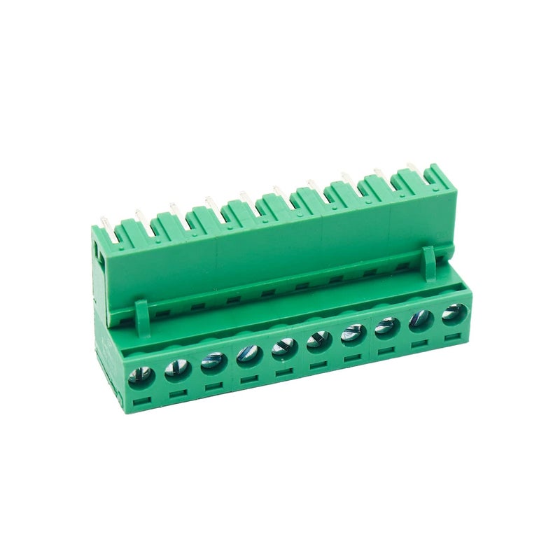 Electronicspices موصل كتلة طرفية قابلة للتوصيل للذكور والإناث 10 دبابيس 5.08 مم - زوج من 5 (2EDGR-5.08-10p و 2EDGK-5.08-10p) - Image 1