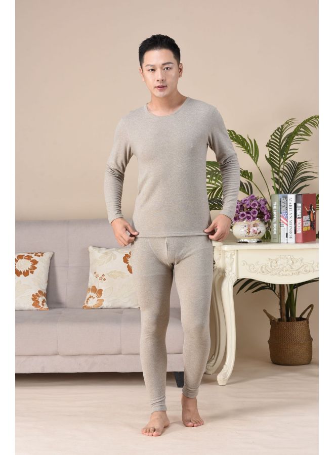 Ab-sided Seamless Thermal Underwear Set For Men And Women, Couple's Autumn Clothes And Pants, Men's Base Layer, Double-sided, Two-tone Seamless Design