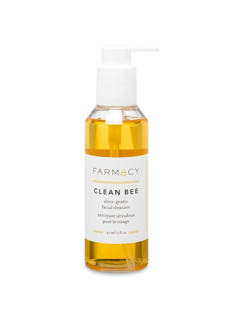 Farmacy Clean Bee Gentle Facial Cleanser - Daily Face Wash & Moisturizer w/Hyaluronic Acid