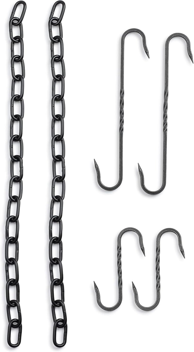 BareBones Cowboy Grill S-Hook Set with Stainless Steel Chains - Image 2