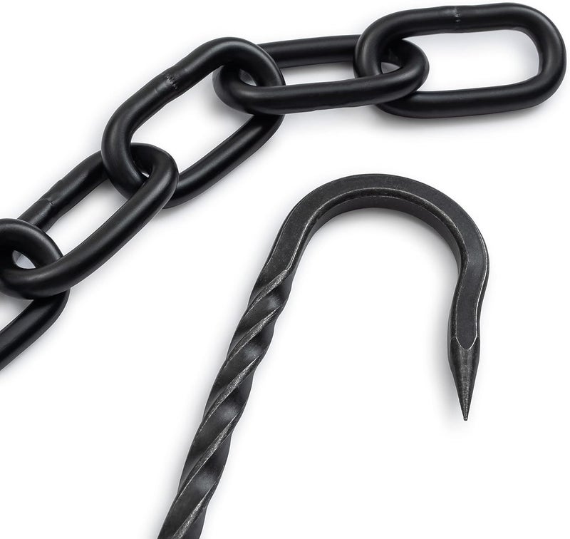 BareBones Cowboy Grill S-Hook Set with Stainless Steel Chains - Image 5