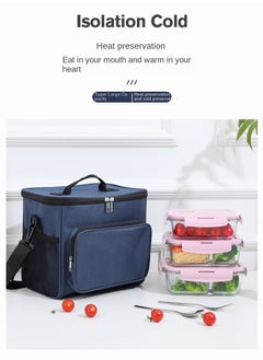 Mi VAZA Insulated Lunch Bag - Large Capacity - Leakproof Cooler Bag with Adjustable Shoulder Strap - Reusable Lunch Box for Student, Men, Women, Outdoor, Office, Picnic  - Image 4