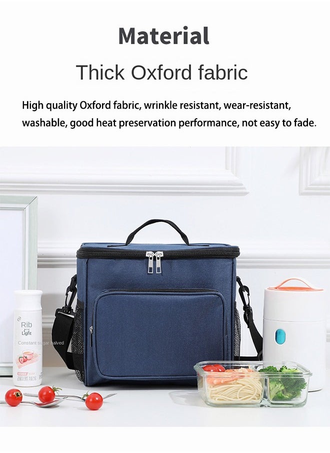 Mi VAZA - Insulated Lunch Bag - Large Capacity - Leakproof Cooler Bag with Adjustable Shoulder Strap - Reusable Lunch Box for Student, Men, Women, Outdoor, Office, Picnic - Image 1