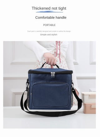 Insulated Lunch Bag - Large Capacity - Leakproof Cooler Bag with Adjustable Shoulder Strap - Reusable Lunch Box for Student, Men, Women, Outdoor, Office, Picnic - view 5