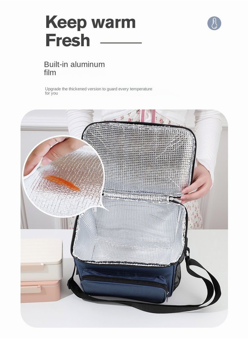 Mi VAZA - Insulated Lunch Bag - Large Capacity - Leakproof Cooler Bag with Adjustable Shoulder Strap - Reusable Lunch Box for Student, Men, Women, Outdoor, Office, Picnic - Image 1