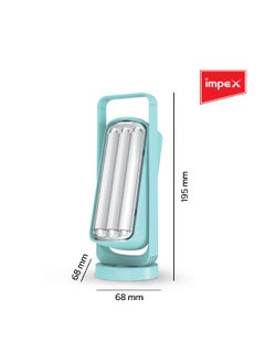 Impex مصباح طوارئ LED قابل لإعادة الشحن، سطوع عالي 42 SMD فانوس محمول يعمل لمدة 4 ساعات، منفذ USB صغير، مناسب لانقطاع التيار الكهربائي والمشي لمسافات طويلة والتخييم-IL680 B  - Image 5