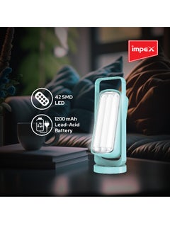 Impex مصباح طوارئ LED قابل لإعادة الشحن، سطوع عالي 42 SMD فانوس محمول يعمل لمدة 4 ساعات، منفذ USB صغير، مناسب لانقطاع التيار الكهربائي والمشي لمسافات طويلة والتخييم-IL680 B  - Image 4