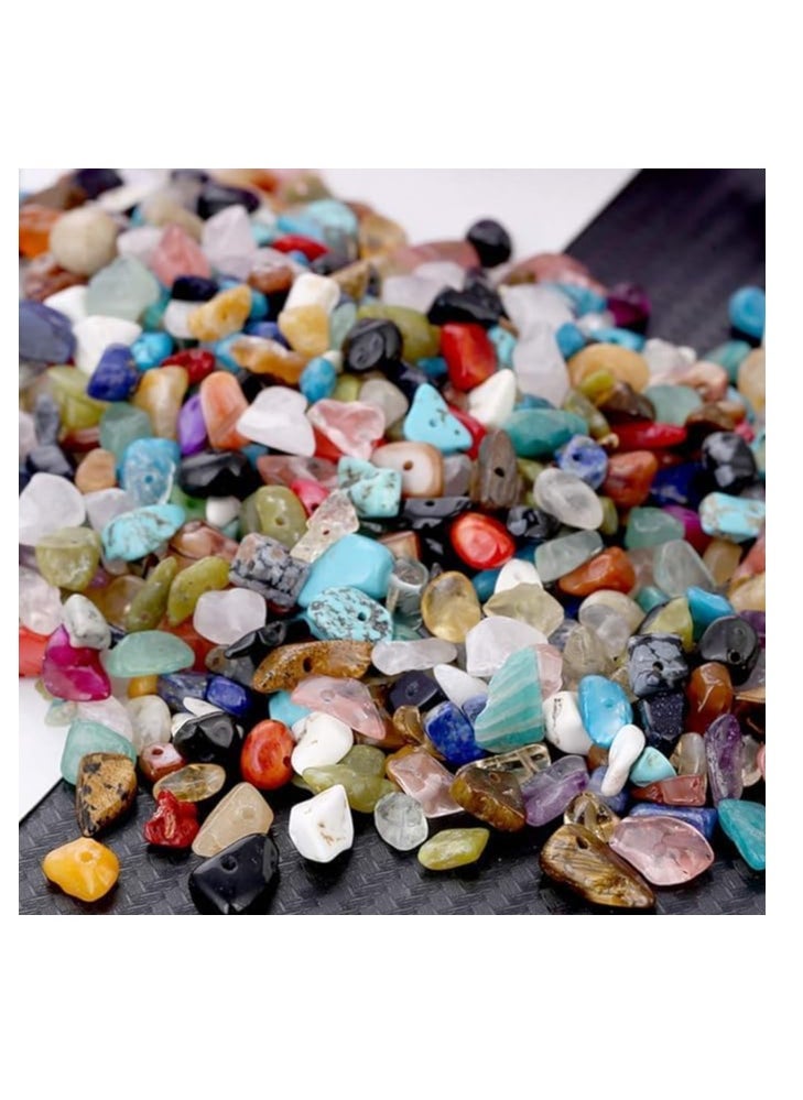 BUTTERFLY - Natural Drilled Loose Stones for Jewelry Making Indian Agate Chips for Jewelry Making, Branch Length 80cm (Indian Agate) - Image 1