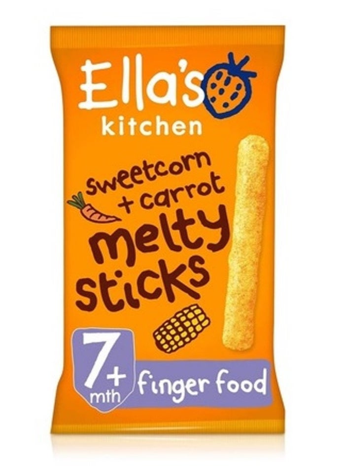 Ella's Kitchen Organic sweetcorn & carrot melty sticks 16g