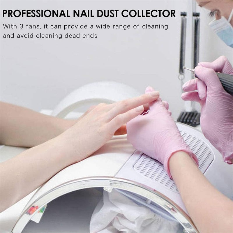 Nail Dust Collector, Vacuum Dust Extractor for Poly Nail and Acrylic, Nail Dust Vacuum Cleaner with Fan for Manicure - Image 5