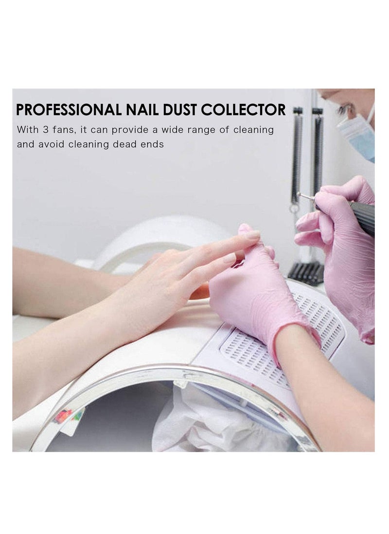 SYOSI Nail Dust Collector, Vacuum Dust Extractor for Poly Nail and Acrylic, Nail Dust Vacuum Cleaner with Fan for Manicure,  - Image 5