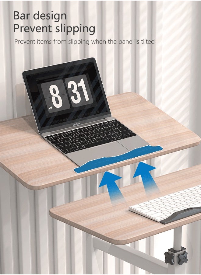 Standing Computer Desk Office Study Home Mobile Lifting Simple Desk Retractable Bedside Table Storage Rack