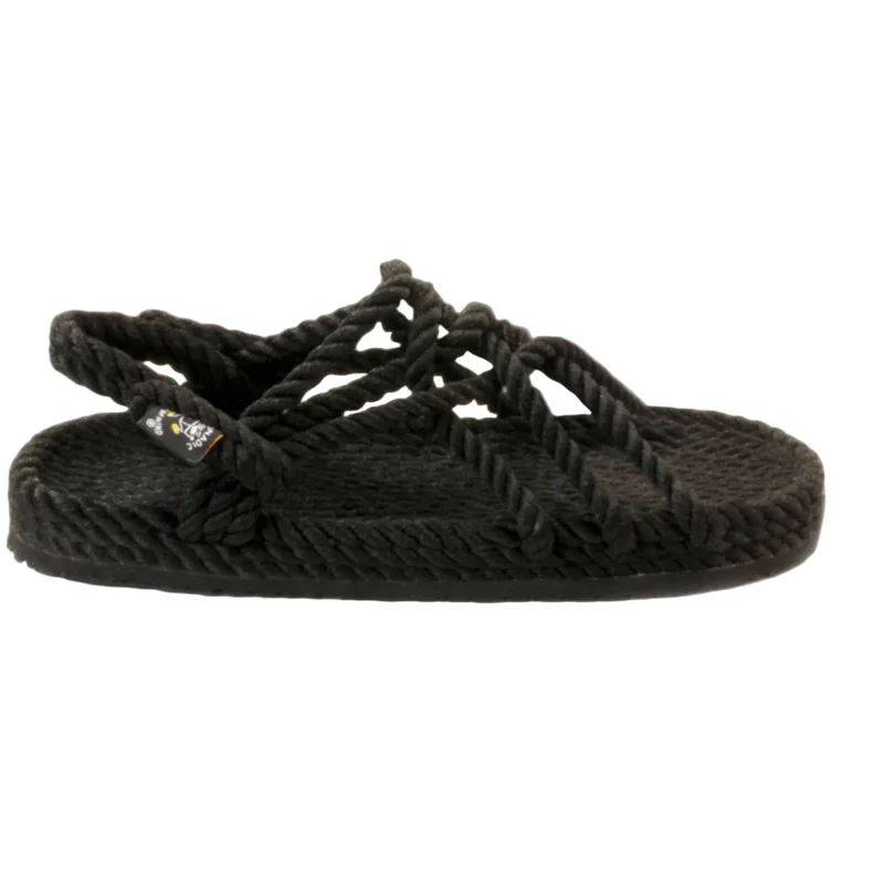 Nomadic State Of Mind JC Black Rope Sandals with Rubber Sole