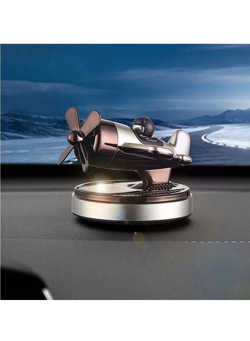 SYOSI Car Air Freshener Solar Energy Rotating Helicopter Car Aromatherapy Diffuser Car Fragrance New Car Scent Car Freshener Car Perfume Interior Decoration Accessories - Image 1
