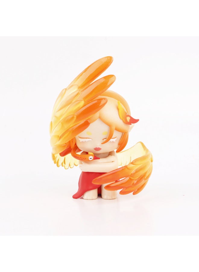 6 Divine Bird Princess Red Treasure Green Treasure Hand-made Doll Parrot Dantan Top For Flaming Phoenix Gashapon Cake Model-Color:18 Styles 3-8cm0.27kg-Height:9cm - Image 5