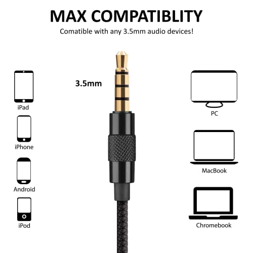 LUDOS SPECTA Wired Earbuds in-Ear Headphones, 5 Years Warranty, Earphones with Microphone for Clear Calls, Noise Isolating, for iPhone, iPad, Samsung, Laptop, School Students, Kids, Women, Small Ears - Image 5